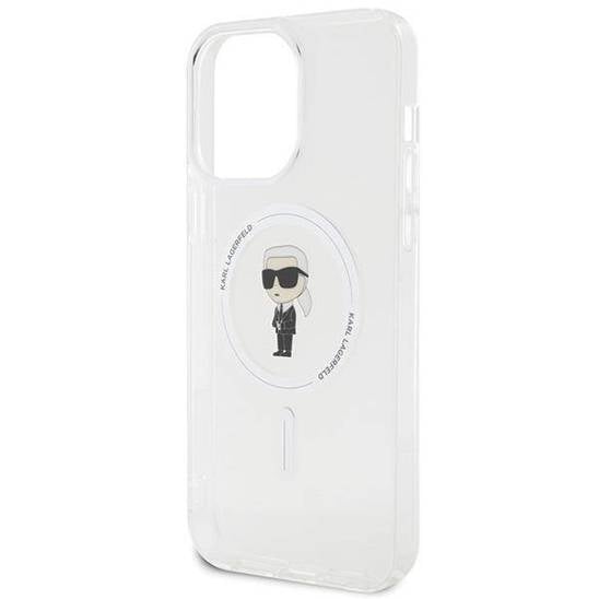 Husa iPhone 15 Pro Max Karl Lagerfeld IML Ikonik MagSafe