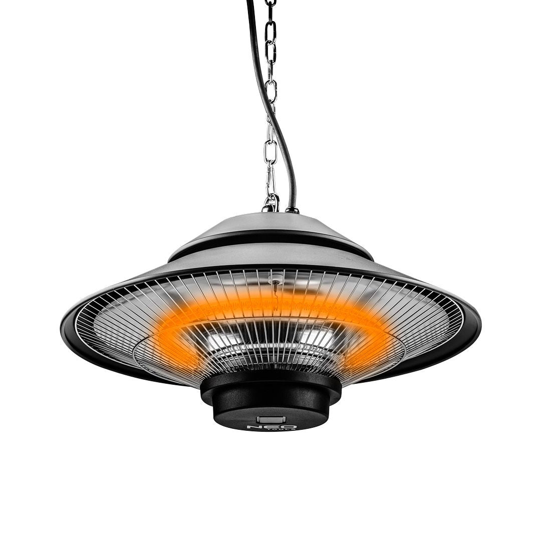 Incalzitor cu montare pe tavan 1500W, cu telecomanda, IP44, lampa cu halogen   Incalzitor terasa Horeca