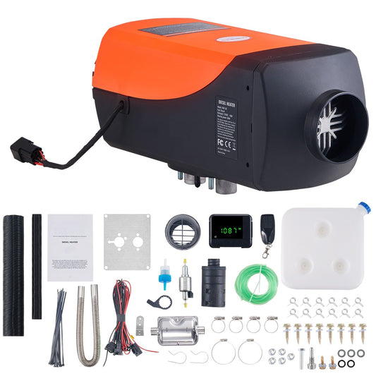 Incalzitor stationar, sirocou 12V 24v ,Incalzitor aer pe motorina , 8KW,cu Telecomanda, HQ