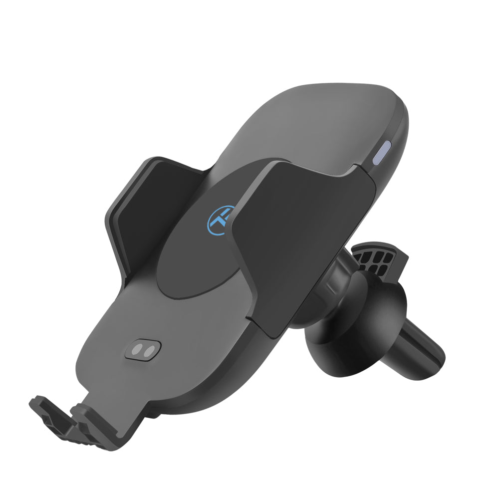 Incarcator Auto Wireless Tellur WCCM cu suport auto si senzor IR, Prindere robotizata, Negru