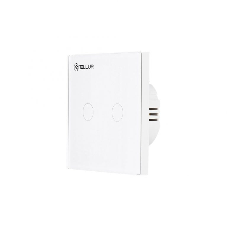 Intrerupator cu touch + Wifi Aplicatie pe telefon, 2 Porturi 1800W 10A