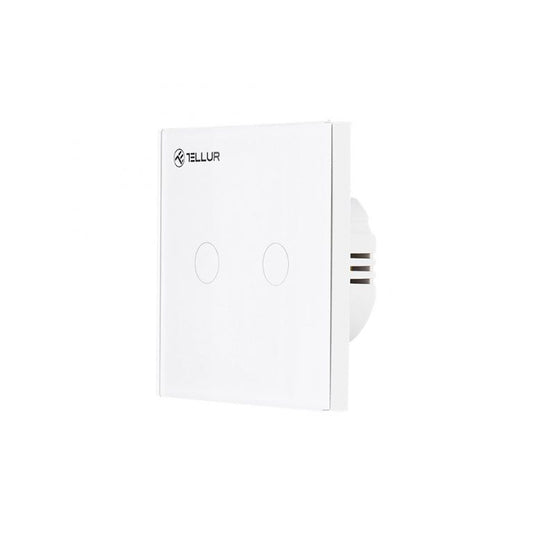 Intrerupator cu touch + Wifi Aplicatie pe telefon, 2 Porturi 1800W 10A