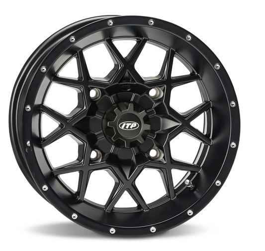 Jantă ATV Can-Am ITP Hurricane R12 12x7 4x136   4x137 Offset 5+2 Negru Mat