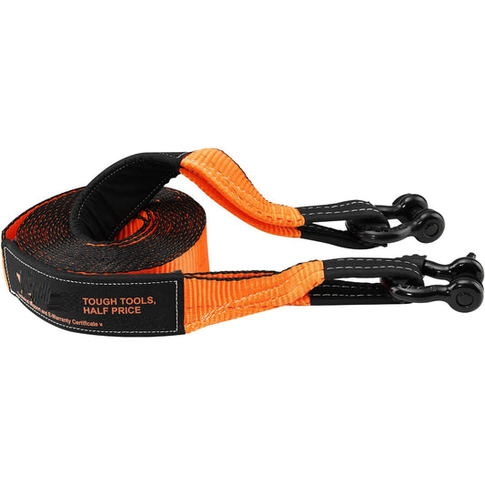 Kit de recuperare pentru off-road, 3   x 30  , Kit de recuperare pentru troliu rezistent cu o curea de remorcare din poliester cu o capacitate de