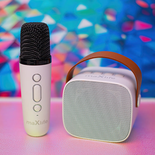 Kit Karaoke Maxlife Bluetooth karaoke speaker MXKS-100 white
