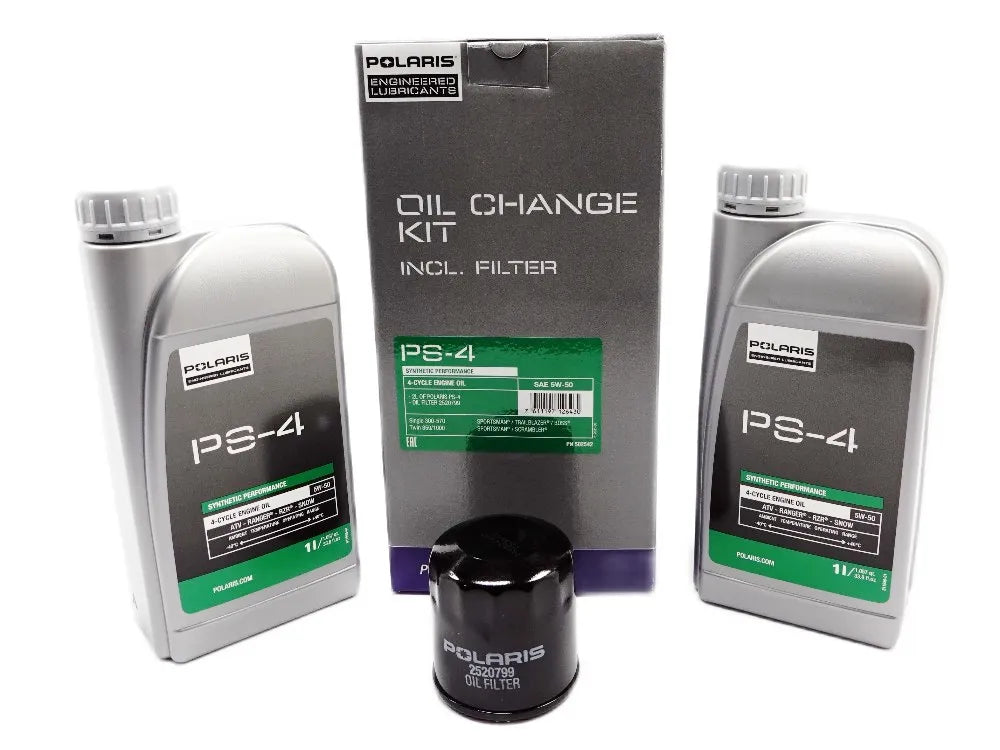 Kit revizie Ulei Motor PS-4 Polaris Synthetic si Filtru ulei , SAE 5W-50, 2520799