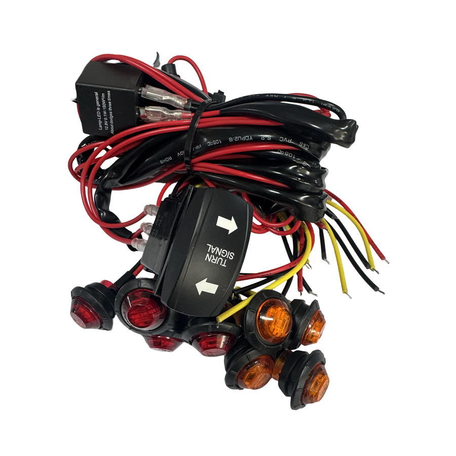 Kit semnalizare universal, atv , ssv, canam, polaris, segway, cf moto, Sistem semnalizare, buton semnalizare utv maverick