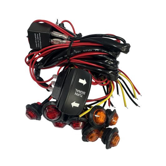 Kit semnalizare universal, atv , ssv, canam, polaris, segway, cf moto, Sistem semnalizare, buton semnalizare utv maverick