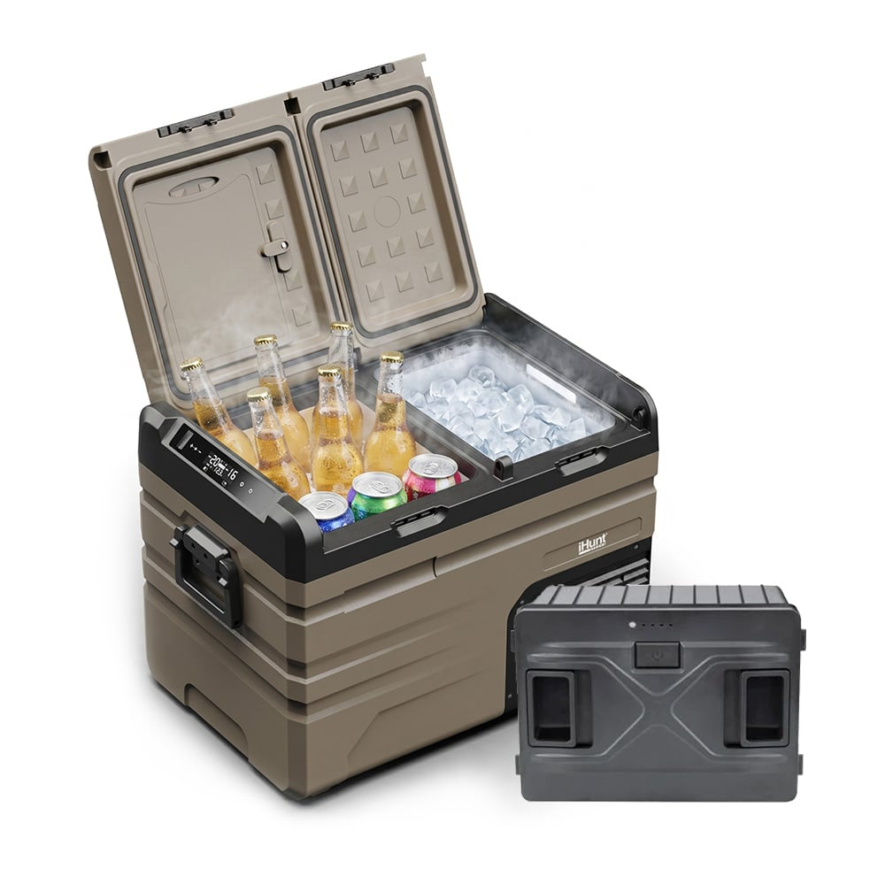 Lada frigorifica portabila iHunt Bro Freezer Battery TA35 cu acumulator inclus, 12v auto + 220v casa