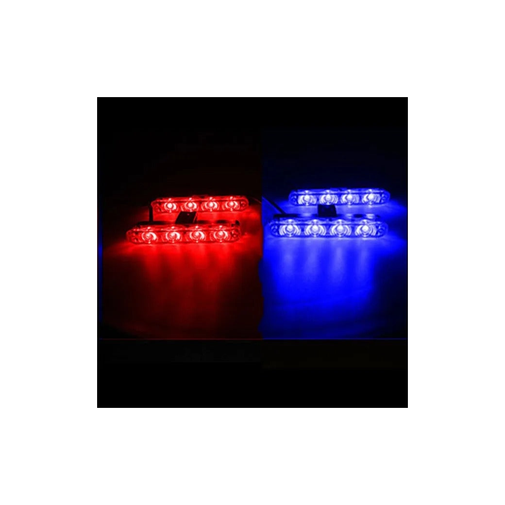 Ledbar, Lumini stroboscopice , rosu albastru, 12v
