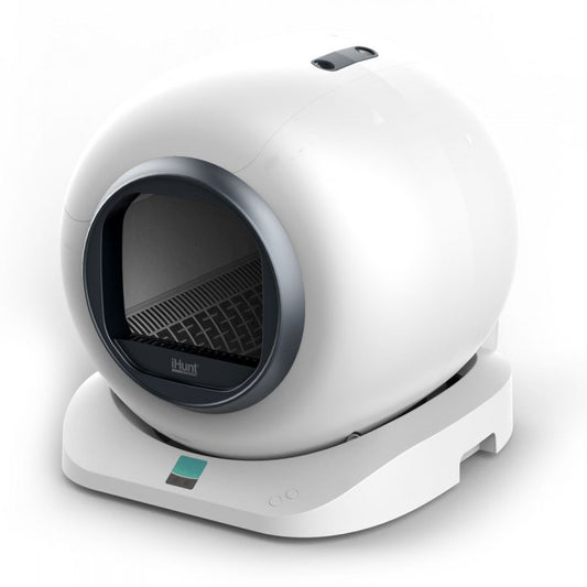 Litiera Automata iHunt Smart Cat Litter V4 pentru pisici, control Wi-Fi, sterilizare, senzori, Black