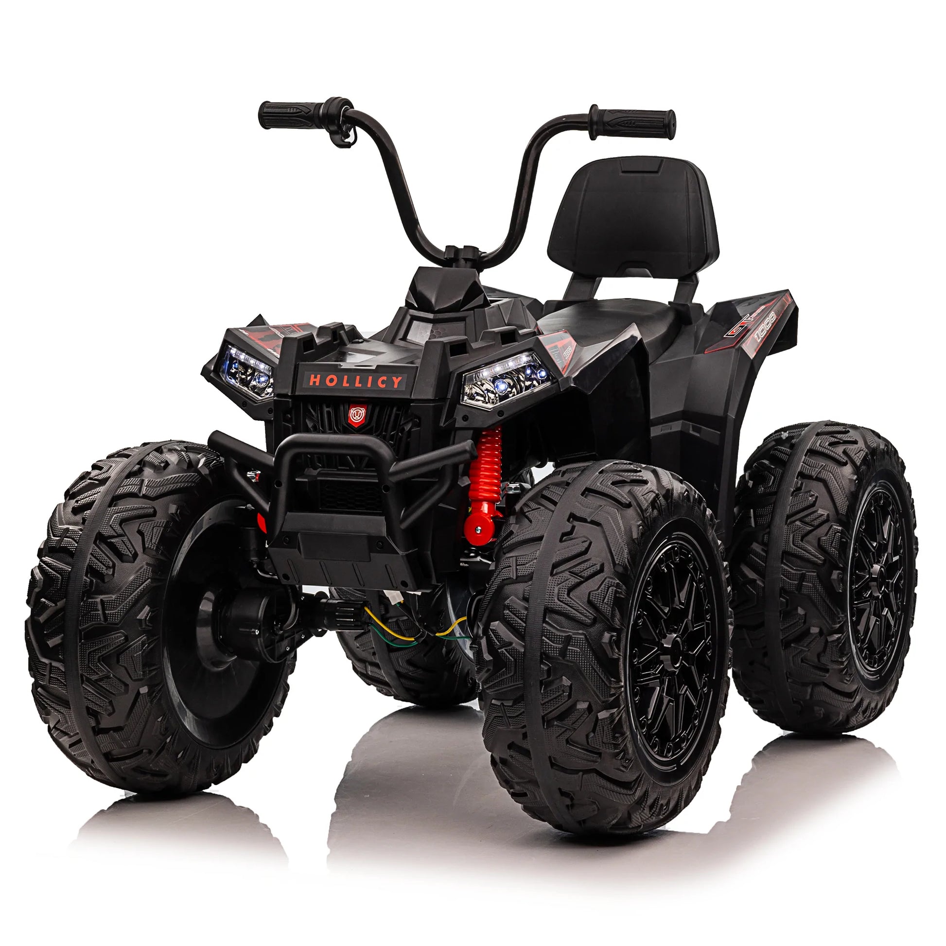 Masina copii ATV electric MonsterQuad 400W, 24V, 14Ah, echipare PREMIUM, Negru , copii