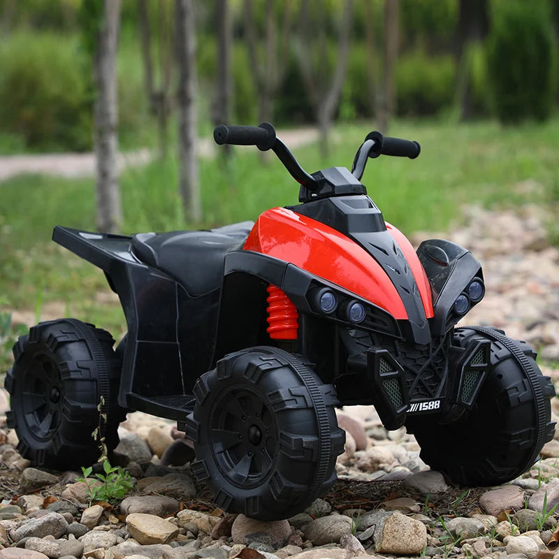Masina copii ATV electric pentru copii Dragon, 70W 12V, standard, Rosu, copii