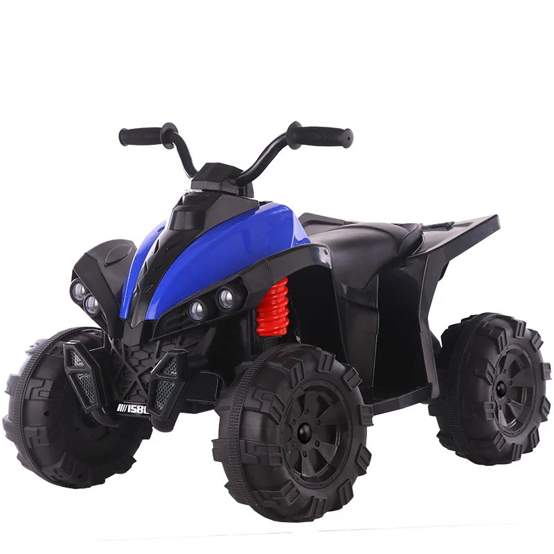 Masina copii ATV electric pentru copii Wolf, 70W 12V, standard, albastru, copii