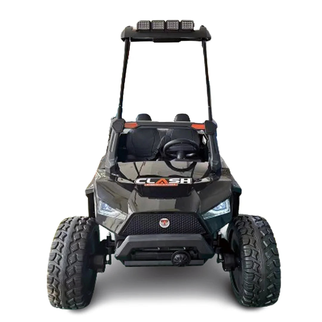 Masina copii UTV electric Buggy XXL, pentru 4 copii, 400W, 24V, 14Ah, echipare premium cu plafon, negru, copii