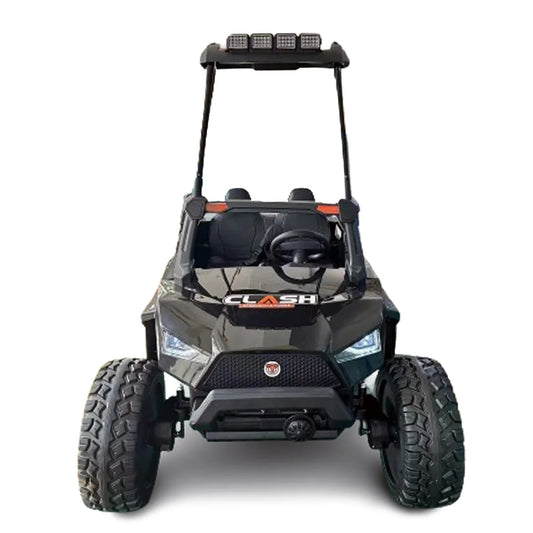Masina copii UTV electric Buggy XXL, pentru 4 copii, 400W, 24V, 14Ah, echipare premium cu plafon, negru, copii