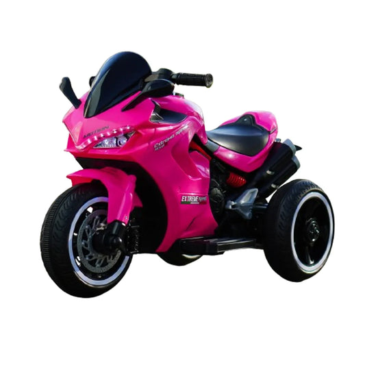 Motocicleta electrica cu 3 roti Super Speed, 12V, roz, pentru copii