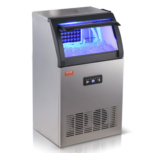 Masina de facut cuburi de gheata, comerciala, 50kg pe 24ore, Autocuratare, 3 grosimi gheata, profesionala , horeca
