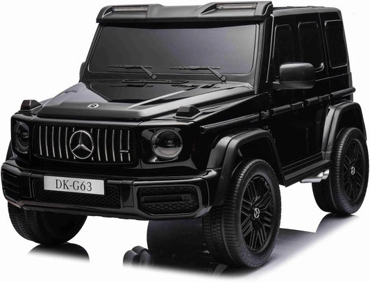 Masinuta electrica copii Mercedes G63 2 locuri 4x4 800W 24V MP4 Negru, Puternica, premium
