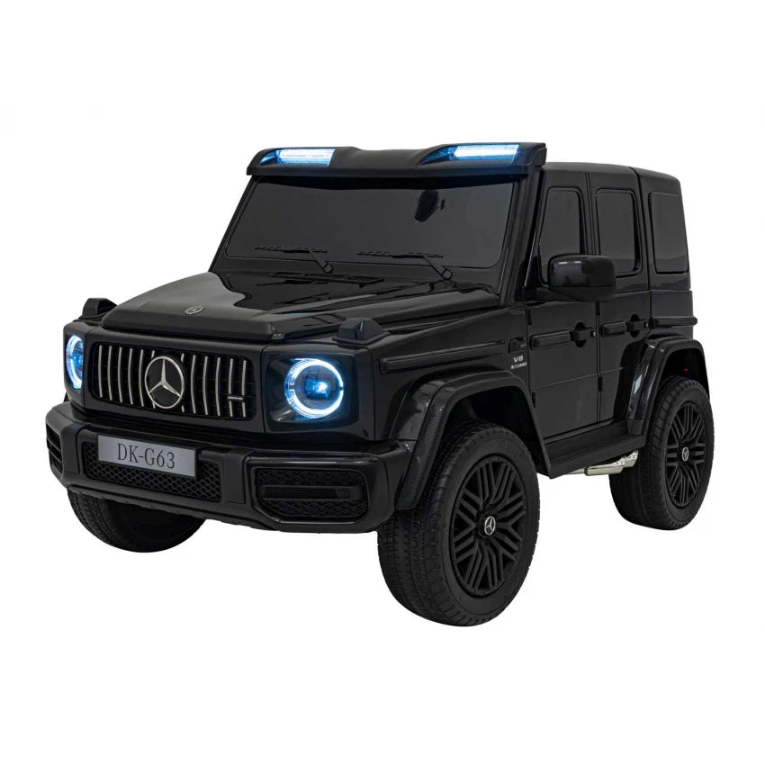 Masinuta electrica copii Mercedes G63 2 locuri 4x4 800W 24V MP3 Negru, Puternica, premium