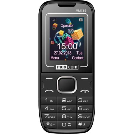 Telefon mobil Maxcom Classic MM135, Dual SIM, Black Blue