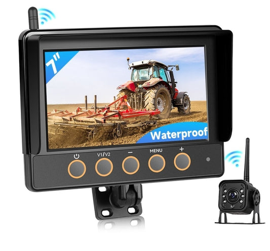 Monitor auto cu camera marsalier wireless, digital wireless 7 inch