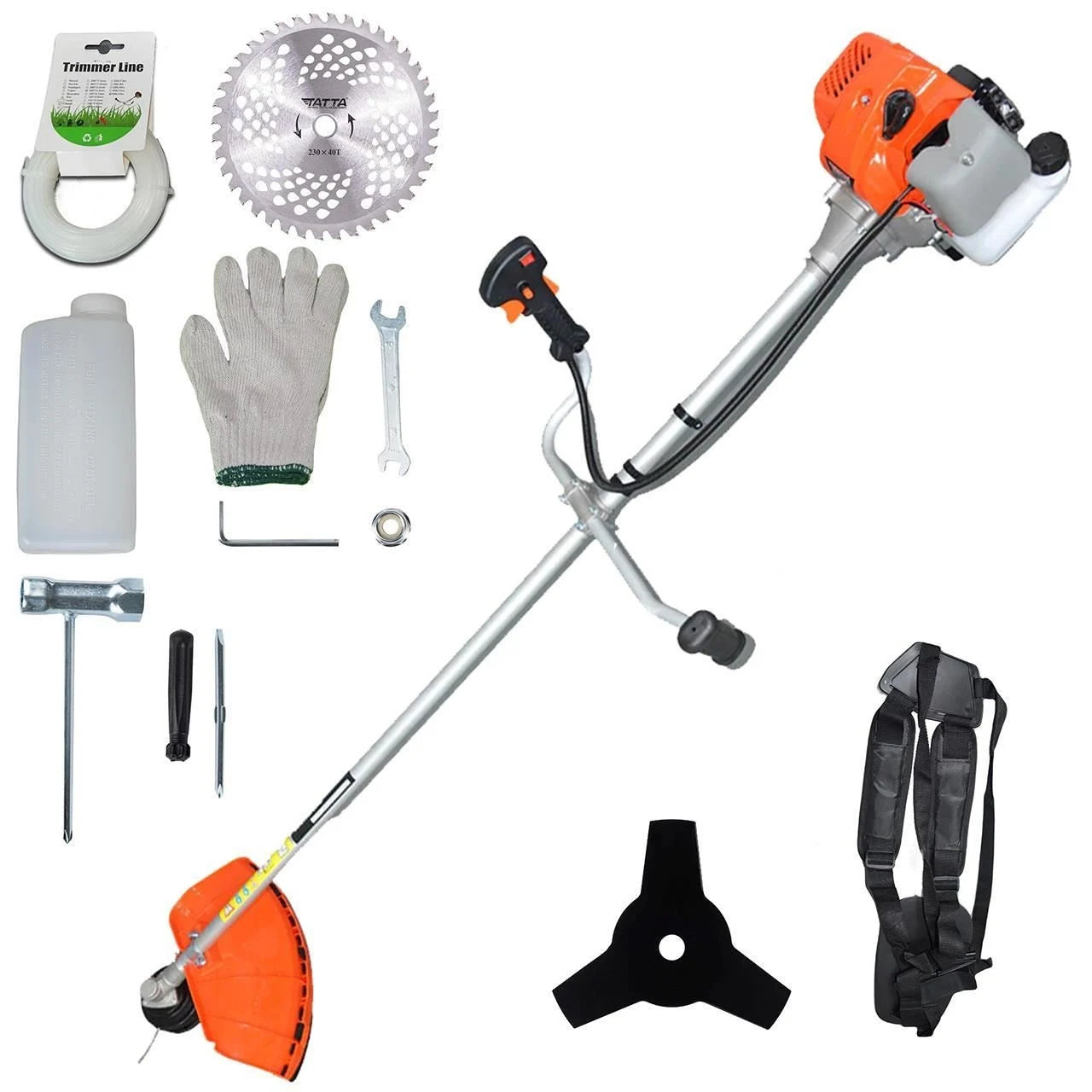 Motocoasa Tatta 3.4CP 9000RPM cu 7 Piese