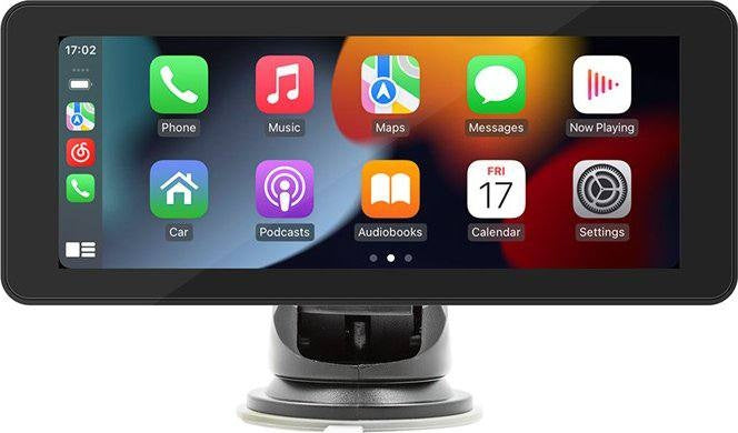 Navigatie Auto Multimedia Android, Apple CarPlay, Bluetooth, Camera frontala, Negru