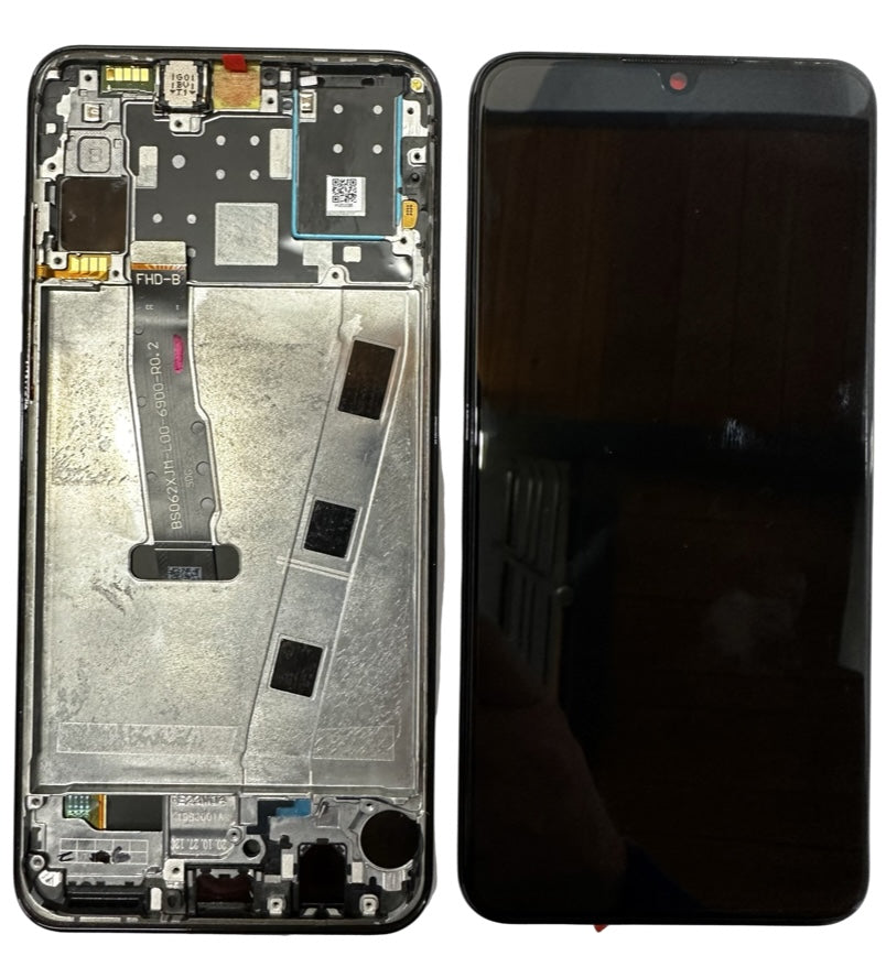 Original Display Huawei P30 Lite 2019 48mpx Service Pack Fara Baterie, Cu Rama Negru