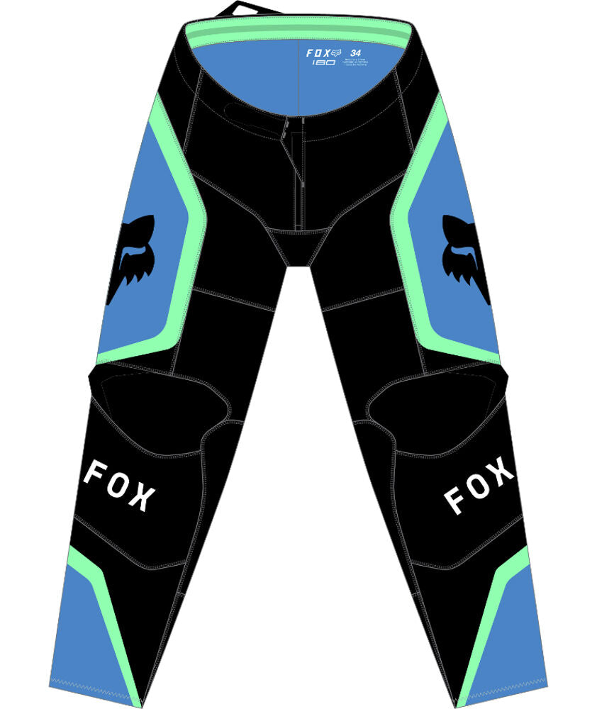 Pantaloni Moto FOX 180 Ballast Negru Albastru - Motocross, Enduro, ATV  UTV Premium