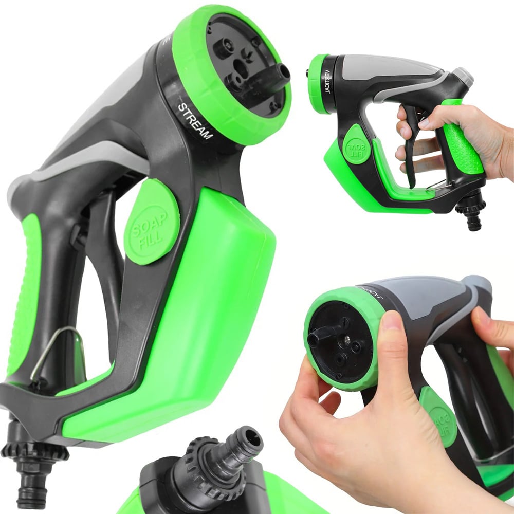Pistol pentru Spalat Auto cu Rezervor Spuma   Lance Spalare Masina 4 Moduri   Conectare la Furtun 1 2     Foam Gun pentru Auto si Gradina