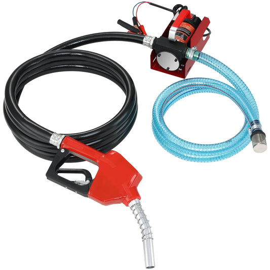 Pompa Transfer Combustibil Motorină 12V 38L min Profesională, Pistol Automat, Kit Complet Alimentare Diesel, Debit Mare