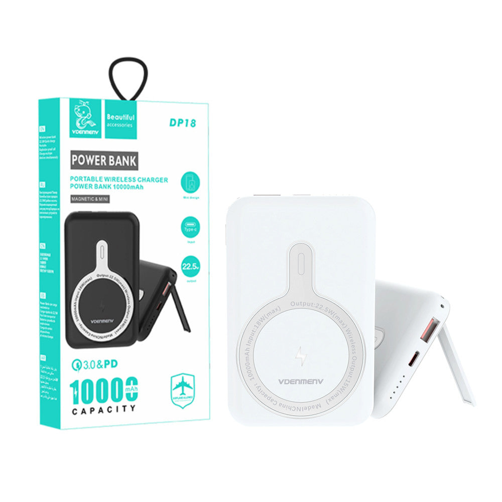 Power bank Magsafe iPhone + wireless charger 15W Magsafe White DP18