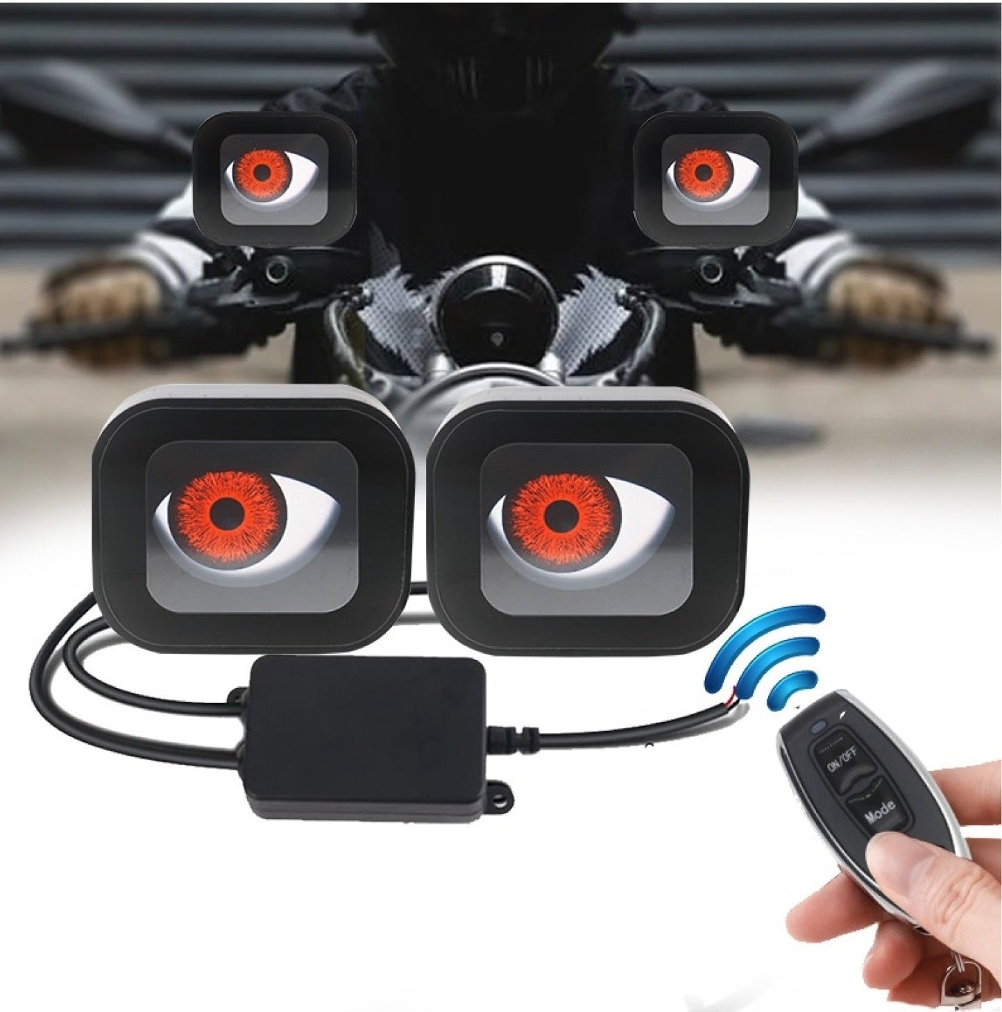Proiectoare LED Devil Eyes cu telecomanda 6 modele selectabile 2 inch, Proiector led