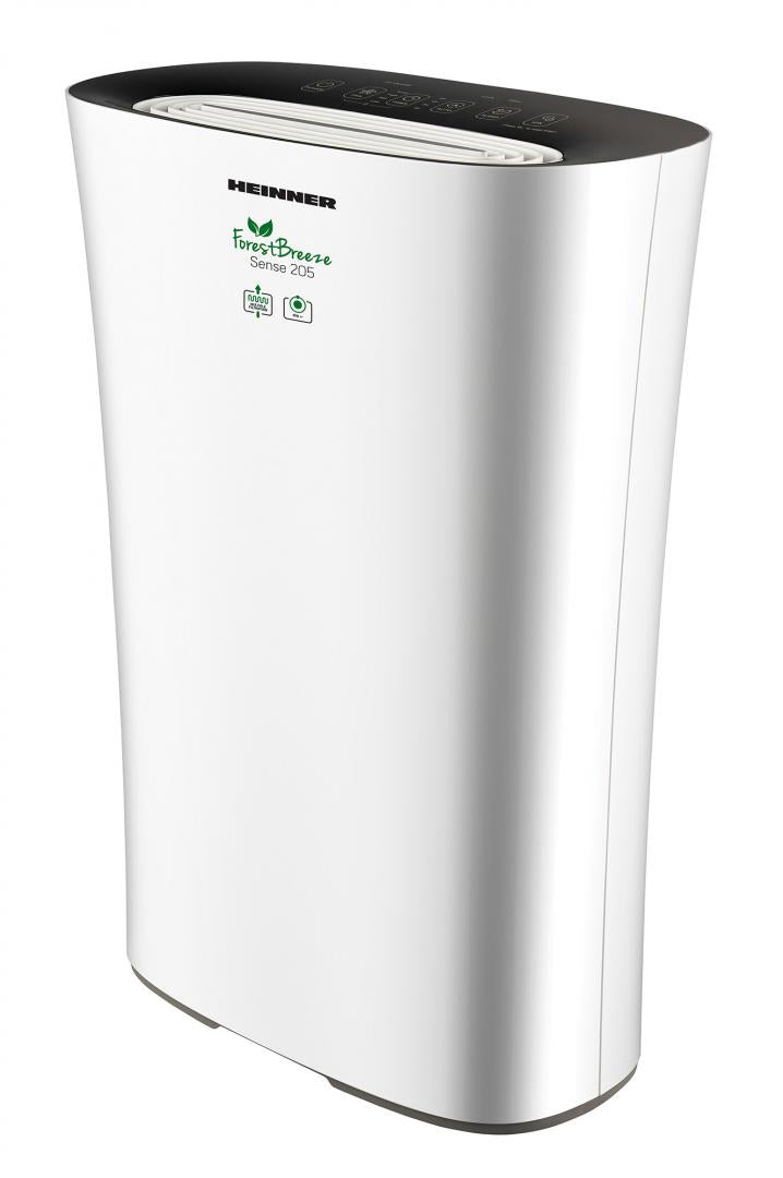 Purificator Heinner HPA-M205, CADR 205 m3 h, 22 W, Control Touch, Mod Silentios, Filtru multiplu, Indicator calitate aer, Temporizator, Alb