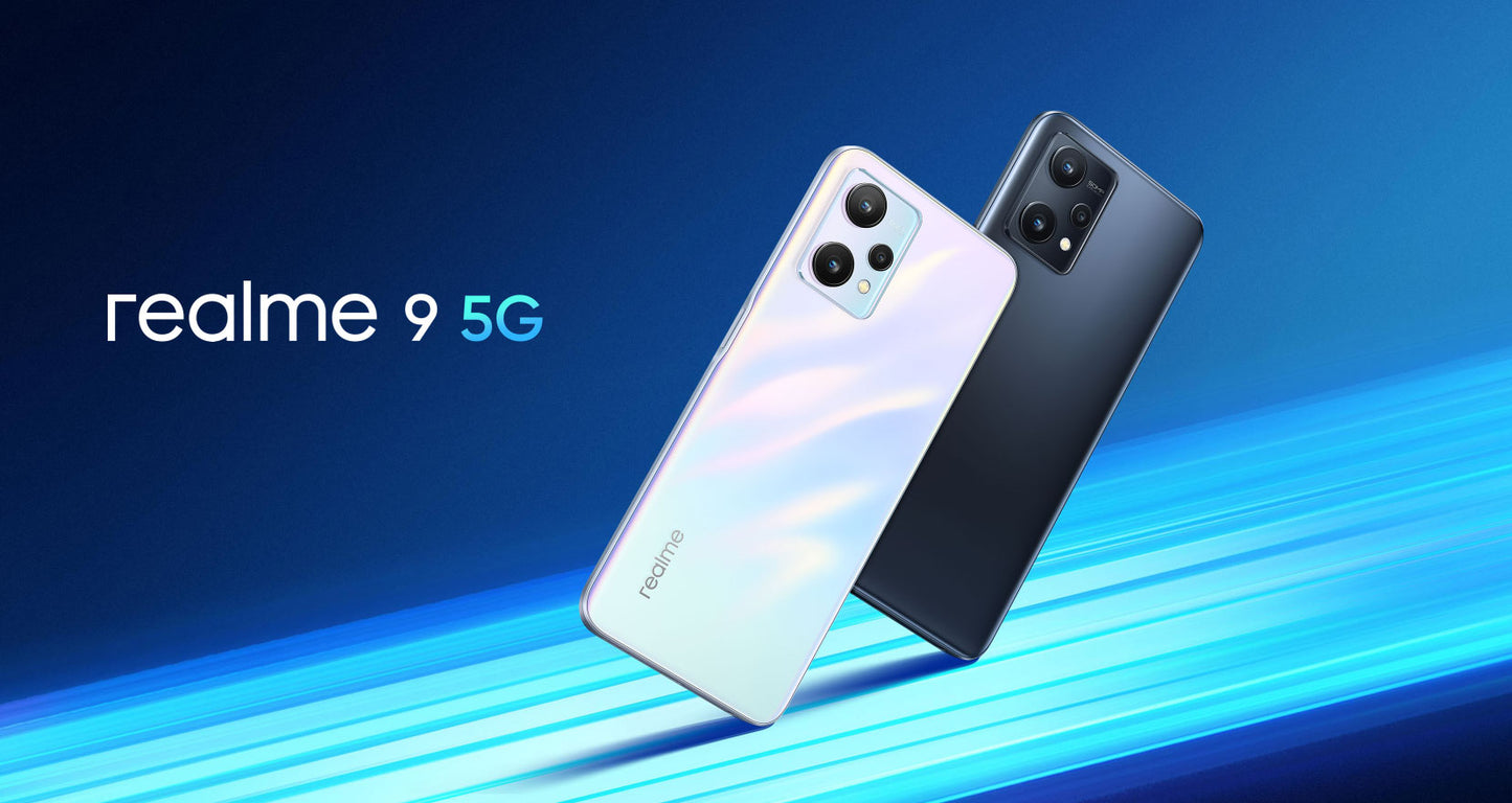 Telefon mobil Realme 9, Dual SIM, 4GB RAM, 64GB, 5G, Meteor Black