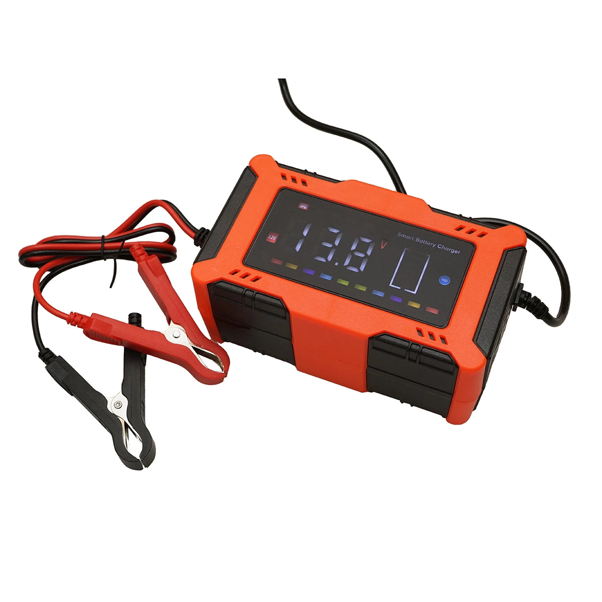 Redresor Inteligent Digital 12V 6A pentru Baterii Auto și Moto Plumb-Acid  Lithium 4-100Ah cu Funcție de Reparare