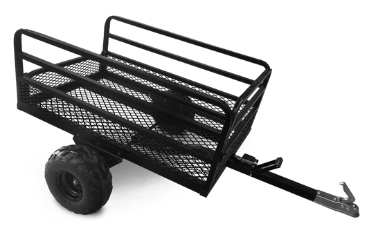 Remorcă ATV   UTV basculabilă Shark Garden 400 - Sarcină 500 kg, neagră
