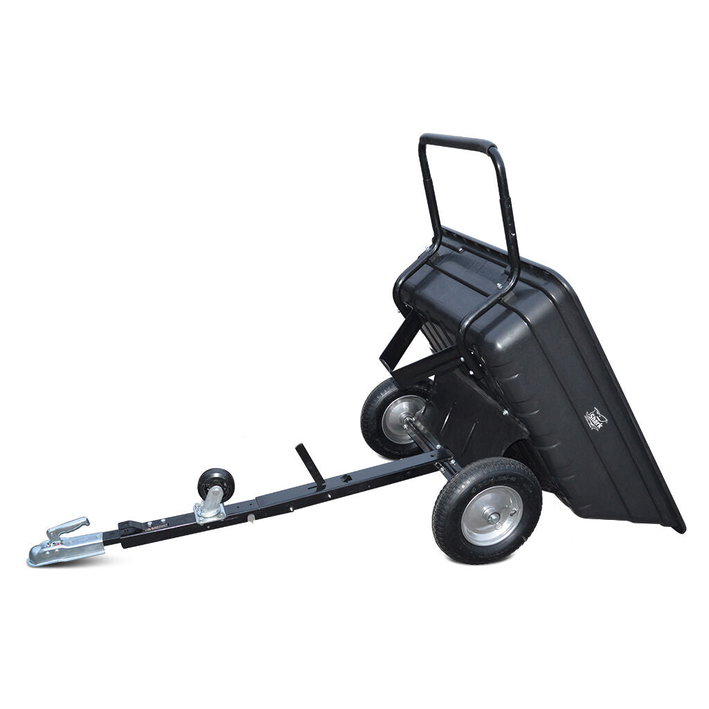 Remorcă ATV UTV SHARK Garden 150 Black Basculabilă 150kg 2 în 1 cu Cuplă Inclusă
