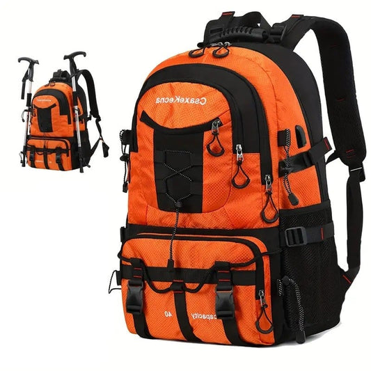 Rucsac Multifunctional Alpinism Flippy 36-55L - Impermeabil, Slot USB, Bretele Reglabile