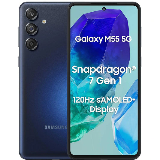 Telefon Samsung M55 5G M556 6.7   8GB 128GB DS blue black, nu A55