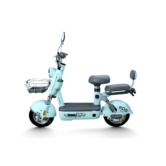 Scuter Electric PARIS, 600W, fara permis, 48V 20Ah, 25km h, Blue