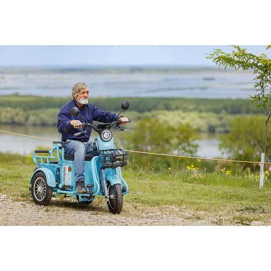 Triciclu Electric RDB SINOE PRO, fara permis, 1160W, 25km h