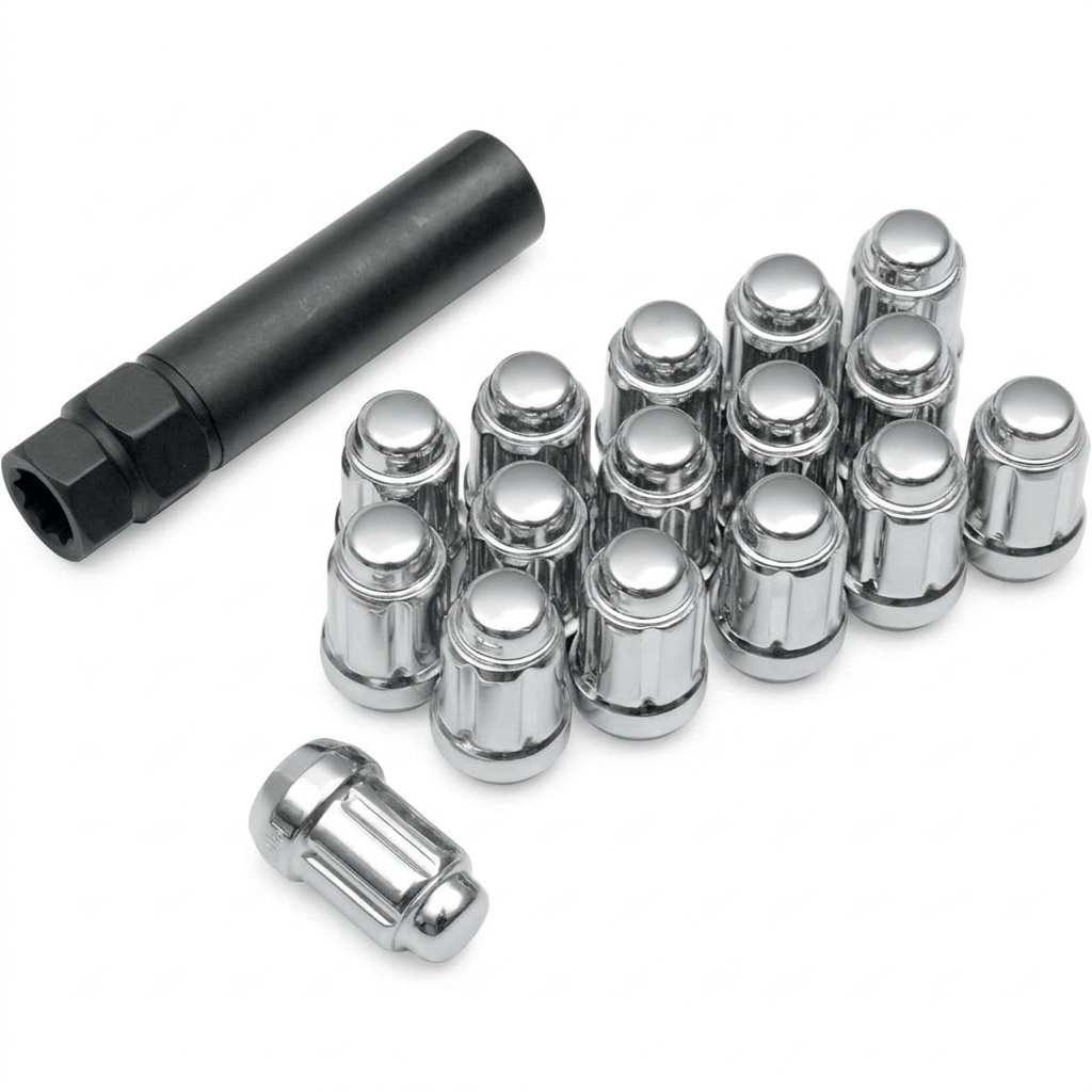 Set 16 Piulițe Jante ATV ITP M12x1.50 Cromate + Cheie Specială