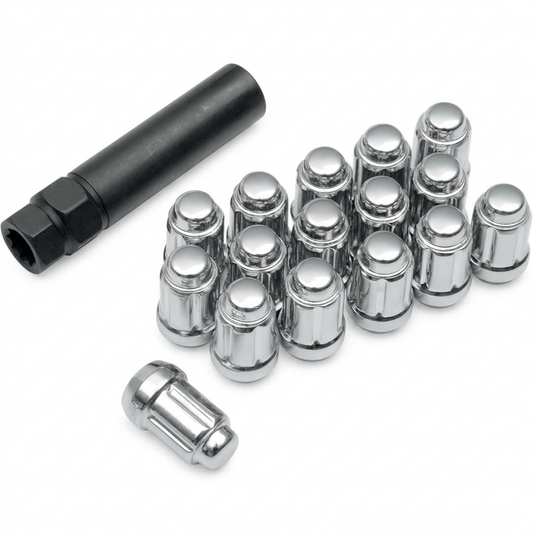 Set 16 Piulițe Jante ATV ITP M12x1.50 Cromate + Cheie Specială