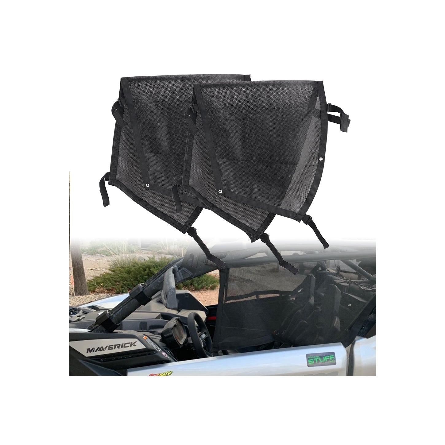 Plase laterale pentru Maverick X3 Can am,  Canam Can-am  Plase protectie Maverick x3