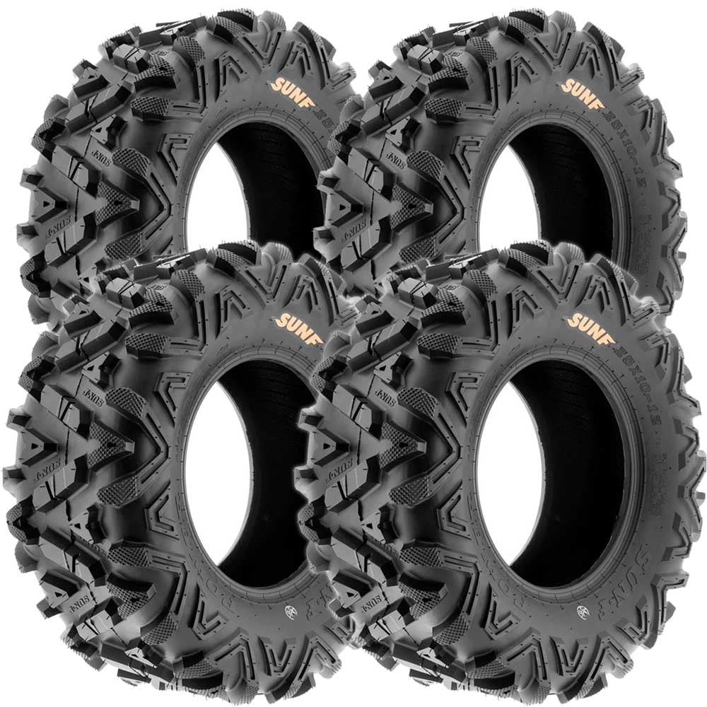 Set 4 Cauciucuri Anvelope 27x9R12 si 27x12R12, Sunf A033