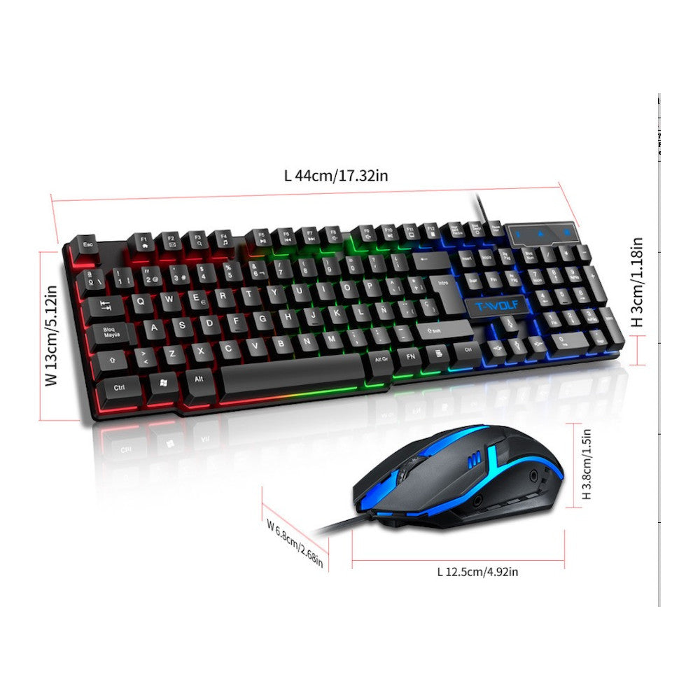 Set Kit Mouse cu Tastatura Keyboard + mouse pc , Gaming, cu cablu