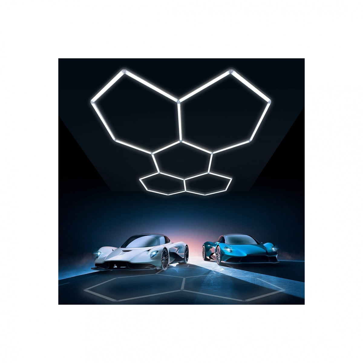 Set Lumini Hexagon Hexagonale, lumini garaj