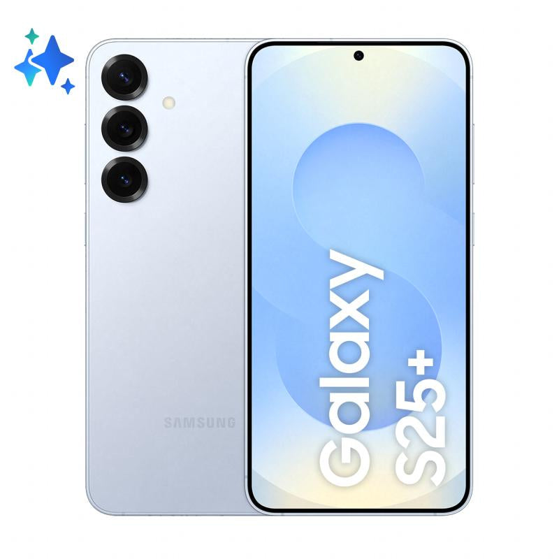 Telefon Samsung Galaxy S25+, Dual SIM, 12GB RAM, 512GB, 5G, IcyBlue
